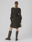 Вязаное платье VERO MODA, Dark brown - фото 4