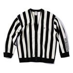 Куртка x lacoste stripe cardigan fw19 jacket 'black' Supreme, черный - фото