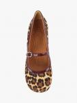 Mumma Leopard кожаные туфли Mary Jane Chie Mihara, Beige/Brown/Multi - фото 3