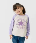 Футболка с длинными рукавами Converse, цвет F Raglan/Lavender - фото