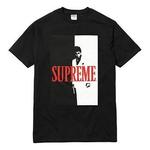 Футболка fw17 scarface split black tee 'black white red' Supreme, черный - фото