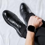 Черные туфли LUOMAIKE для мужчин - фото 6