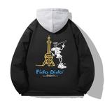 FIDO DIDO Унисекс пуховик, Black (Comes with Sweatshirt) - фото 4