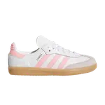 Кроссовки adidas Samba OG C White Semi Pink Spark, белый - фото