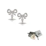 Vivienne Westwood Серьги Women's Silver/Transparent - фото