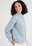Блуза Damart Button-down blouse, Blue Striped/Blue - фото 4