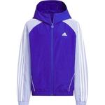 Adidas Куртка Express Semi Fluorescent Blue для подростков - фото