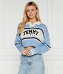 Свитер Tommy Jeans Cropped Fit, синий - фото 3