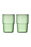 Набор стаканов Lyngby Torino 400 мл, 2 шт, зеленый - фото