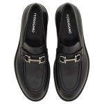 Лоферы мужские Black Ferragamo - фото 4