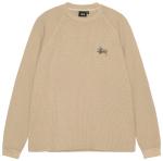 Лонгслив Stussy Raglan Thermal Long-Sleeve Crew 'Sand', загар - фото