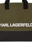 Сумка-шопер K/Essential с логотипом KARL LAGERFELD, зеленый - фото 4
