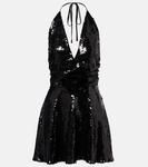 Блестящее мини-платье на бретелях Dolce&Gabbana, Nero - фото