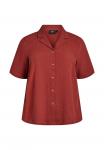 Блуза Zizzi Button-down blouse, Smoked /Red - фото 4