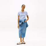 Поло в полоску Tommy Hilfiger, светло-голубой - фото 8