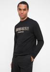 Топ Guess LOGO FLOCK TEE, Jet Black/Black - фото 4