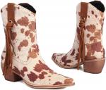 Женские модные ковбойские ботинки Scaoruki, 230 Yellow - фото 3