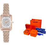 KANGOL Часы Quartz Movement Metal Strap Watch Women's Watch Silver Dial - фото 3