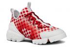 DIOR D-Connect Lifestyle Shoes Women's Mid-top Red White - фото 3