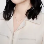 GUCCI 18k белое золото ожерелье женское silver - фото 4