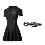 Купальник с юбкой для женщин LINING, черный - фото 4