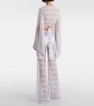 Кроп-блуза Zig Zag Missoni, White w/Silver Lame' - фото 3