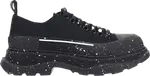 Кроссовки Alexander McQueen Tread Slick Lace Up 'Black White Paint Splatter', черный - фото