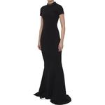 Платье с короткими рукавами женское черное Balenciaga - фото 3