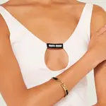 Эмалевый браслет с логотипом MIU MIU - фото 9