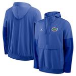 Мужская толстовка-анорак с капюшоном и молнией до половины royal florida gators Nike - фото 4