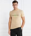 Футболка CALVIN KLEIN JEANS Slim Fit, бежевый - фото 3