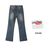 Джинсы Unisex XINYINSU, Желтая Грязь - фото 7