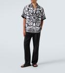 Льняные прямые брюки Dolce&Gabbana, черный - фото 2