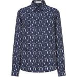 Рубашка женская темно-синяя Dior - фото