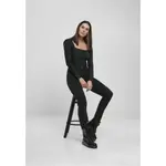 Боди Urban Classics с ребристыми рукавами, черный - фото 8