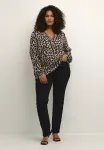 Блузка kcmirta tilly Kaffe Curve, Leopard Print - фото 2