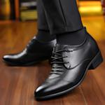 Туфли Mr. Thorn Tree черные мужские с невидимым скрытым каблуком 7 см - фото 3