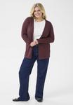 Кардиган Kaffe Curve FARSIA, Fudge/Bordeaux - фото 2