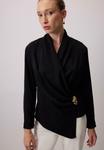Блуза Touché Privé DRAPED, Black - фото