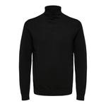 Свитер Selected Berg Roll Neck, черный - фото 3
