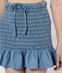 Юбка из шамбре Tommy Jeans, синий - фото 4