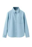 Детская рубашка Mango Kids, Light Blue - фото 2