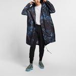 Куртка Nike Nsw Parka Aop Woven Printing mid-length hooded Jacket Blue Black Blueblack, черный - фото 4