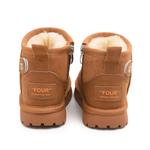 Нескользящие теплые и водонепроницаемые детские ботинки. Детские Budding, коричневый - фото 4