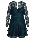 Платье Plus Size Lace Lover CITY CHIC, зеленый - фото 2
