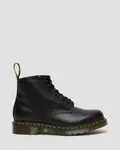 Dr. Martens 101 Желтые кожаные ботильоны из гладкой строчки, цвет Black — Smooth Leather - фото 7