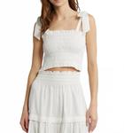 Джемовый топ в белом LoveShackFancy - фото