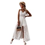 Женский комбинезон-комбинезон CUPSHE, накидка-платье, белый - фото