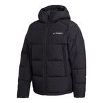 Пуховик adidas Sports Windproof Stay Warm hooded down Jacket Black, черный - фото
