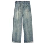 Джинсы Unisex TEN MIRO, каменная мойка серый - фото 4